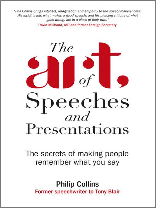 Title details for The Art of Speeches and Presentations by Philip Collins - Available